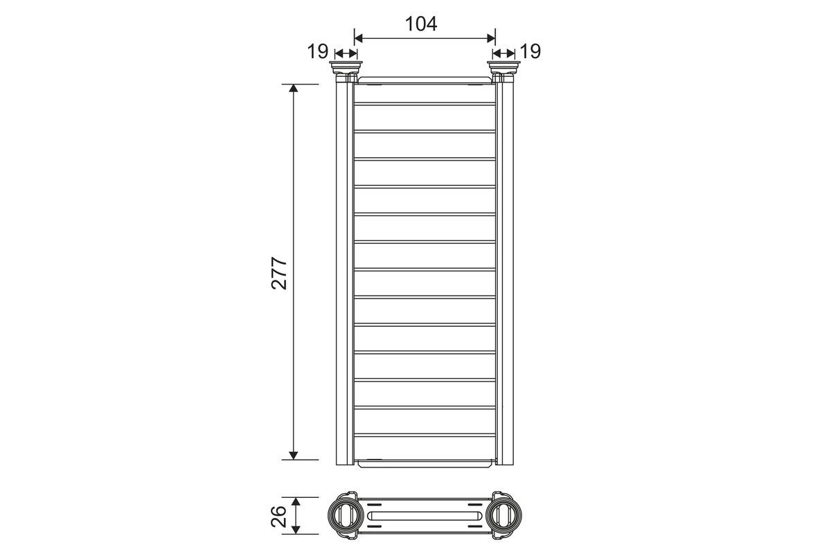 Schimbător de căldură, încălzire habitaclu VALEO 811585