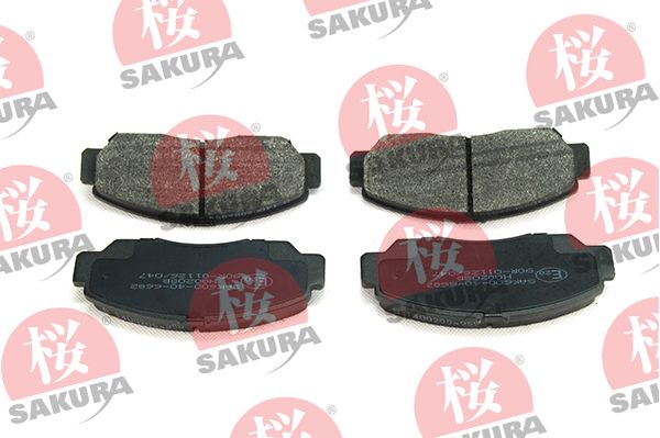 Sada brzdových destiček, kotoučová brzda SAKURA 600-40-6682