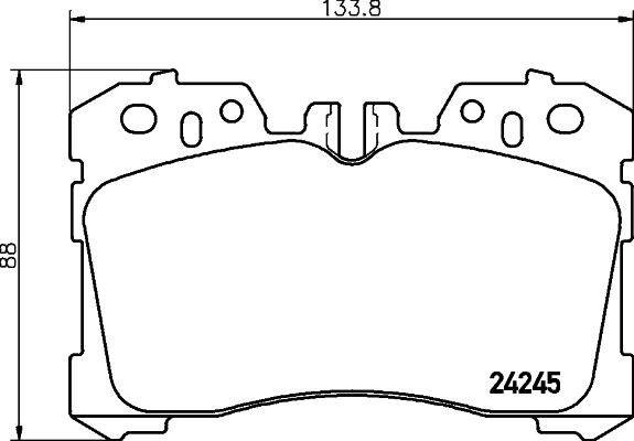 Sada brzdových destiček, kotoučová brzda HELLA PAGID 8DB 355 006-661