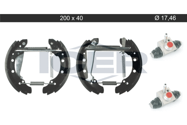 Zestaw szczęk hamulcowych ICER 79KT0105 C