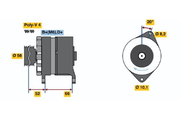 Alternator BOSCH 0 120 489 259