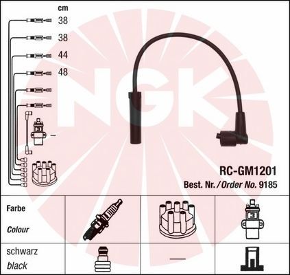Sada kabelů pro zapalování NGK RC-GM1201