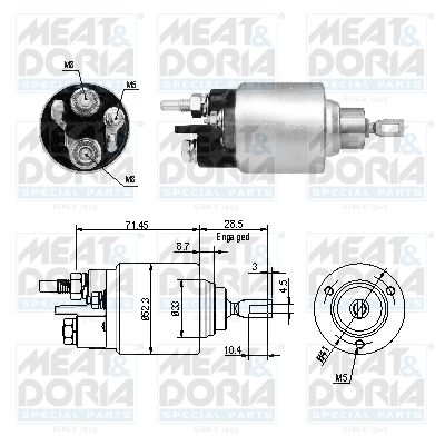 Włącznik elektromagnetyczny, rozrusznik MEAT & DORIA 46264