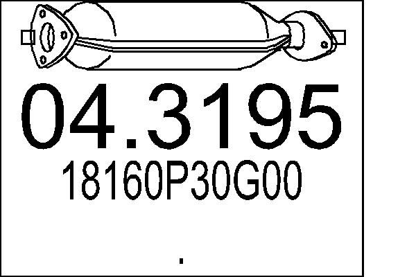 Katalizator MTS 18160P30G00