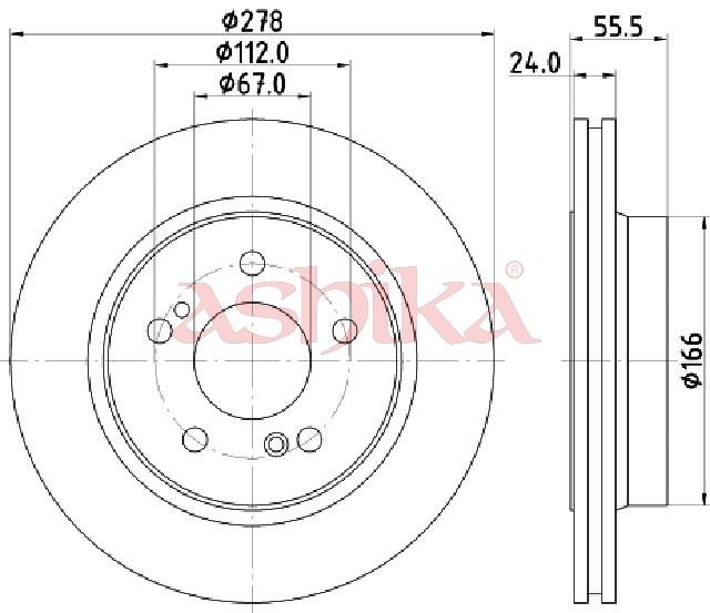 Disc frana ASHIKA 61-00-0506