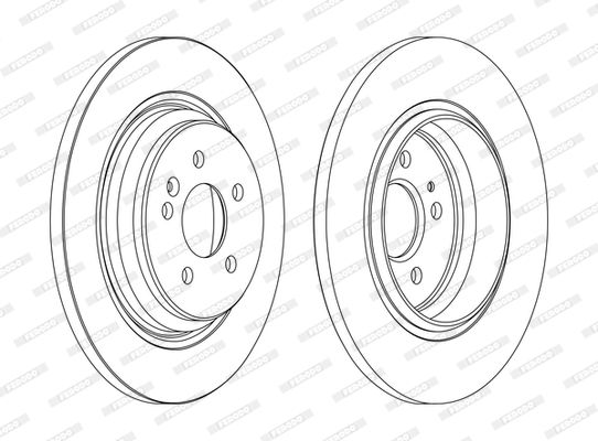 Tarcza hamulcowa FERODO DDF1099C