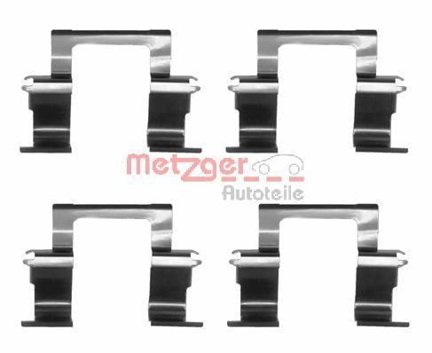 Set accesorii, placute frana METZGER 109-1274