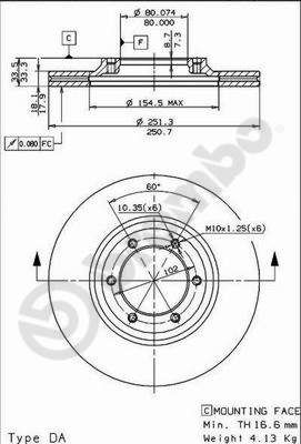 Tarcza hamulcowa AP 24325