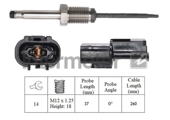 czujnik, temperatura spalin INTERMOTOR 27430
