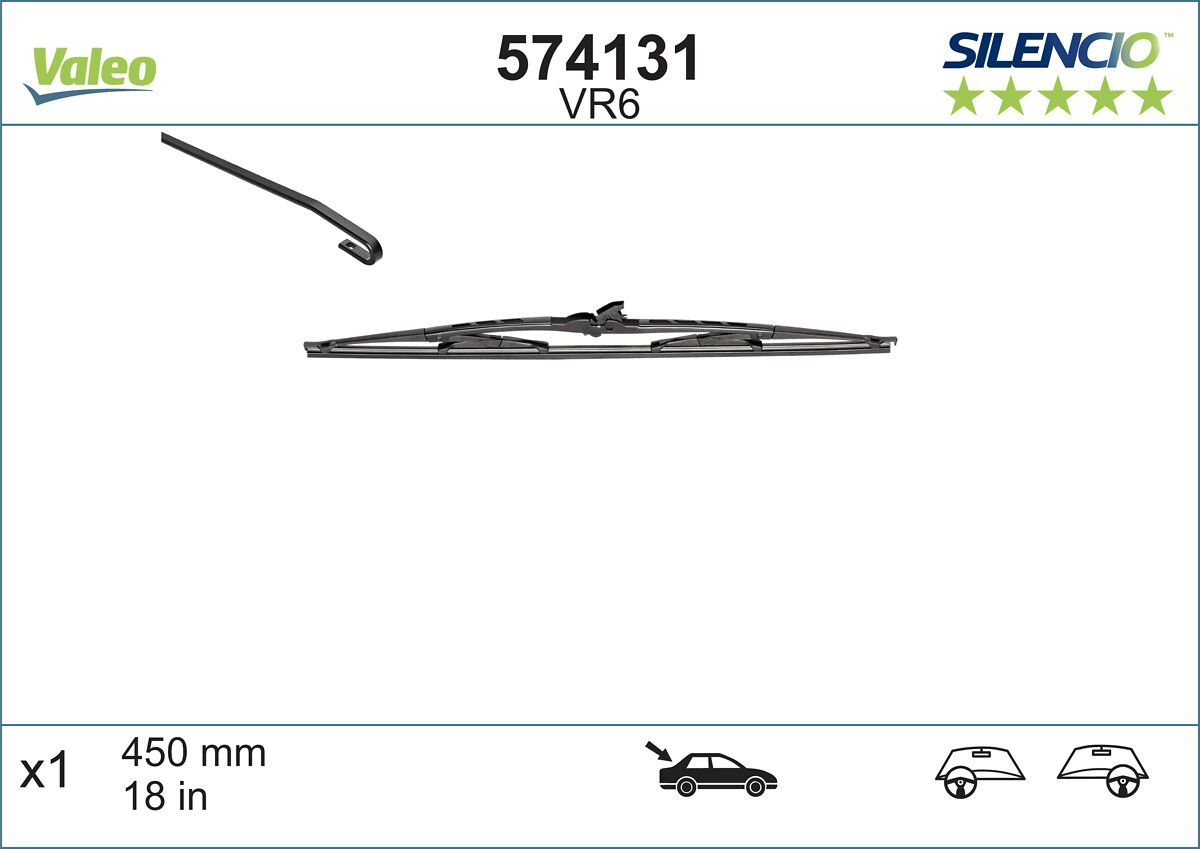 List stěrače VALEO 574131