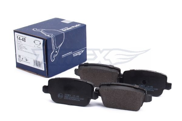 Levně Sada brzdových destiček, kotoučová brzda TOMEX Brakes 14-48