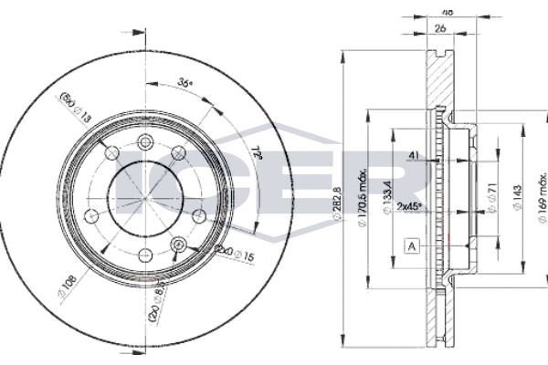 Tarcza hamulcowa ICER 78BD4685-2