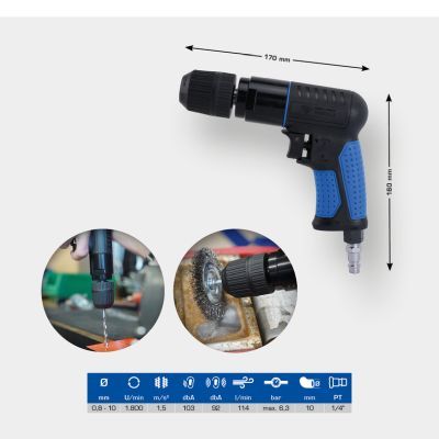 Mașină de găurit (aer comprimat) KS TOOLS BT160704