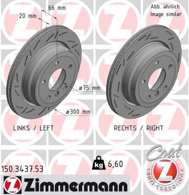 Brzdový kotouč ZIMMERMANN 150.3437.53