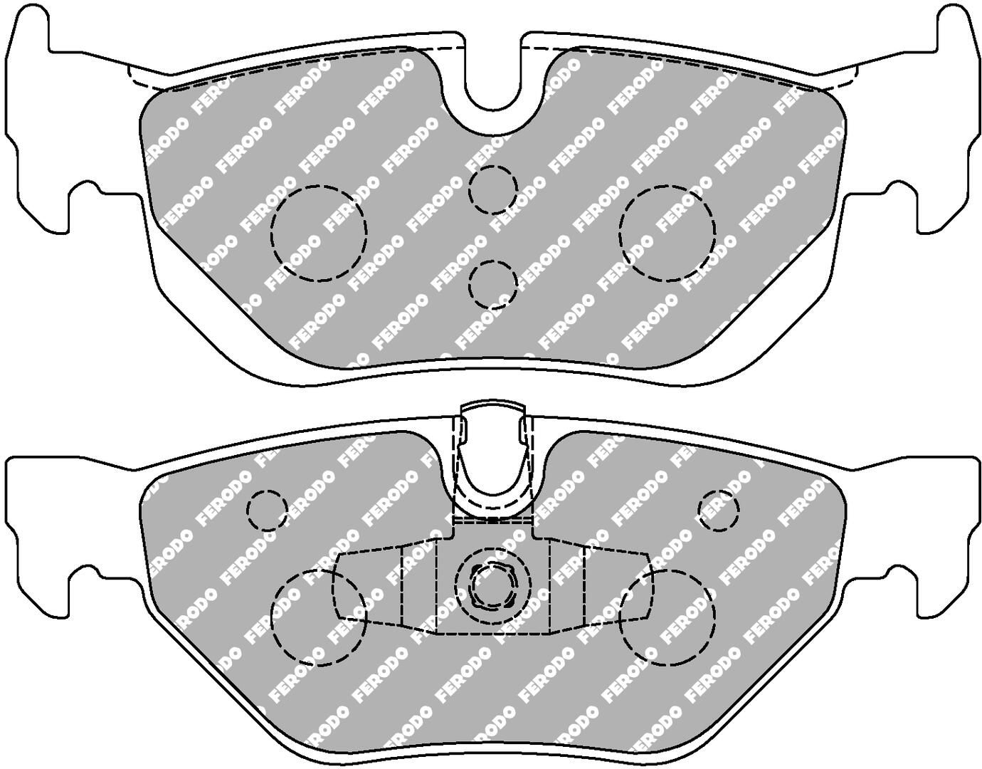 set placute frana,frana disc FERODO RACING DS2500 FCP1807H