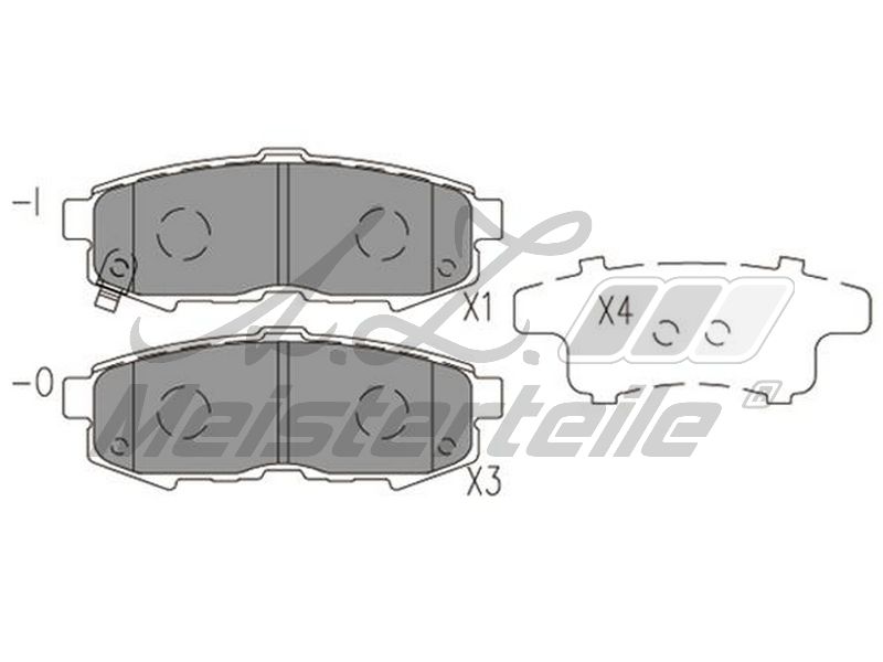 V32-0131 KIT DE PLAQUETTES DE FREIN