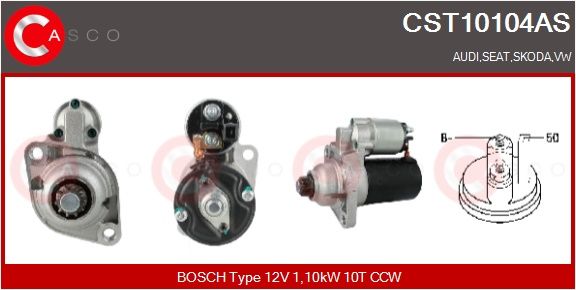 Levně Startér CASCO CST10104AS