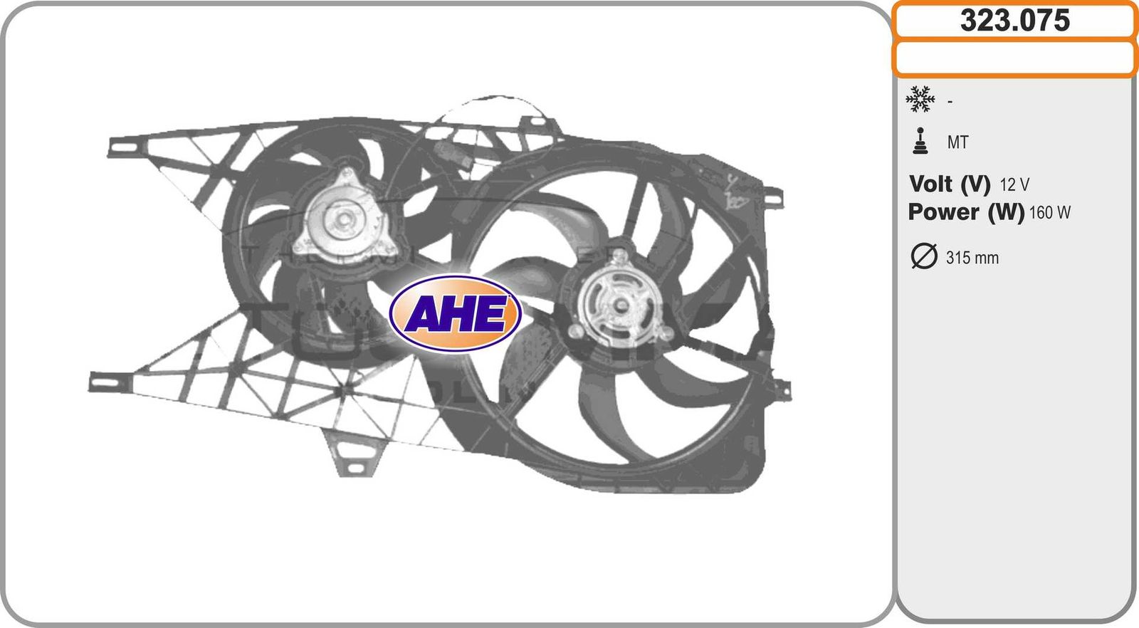 Ventilateur, refroidissement du moteur OE RENAULT 7701069899