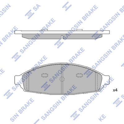 set placute frana,frana disc HI-Q SP1334