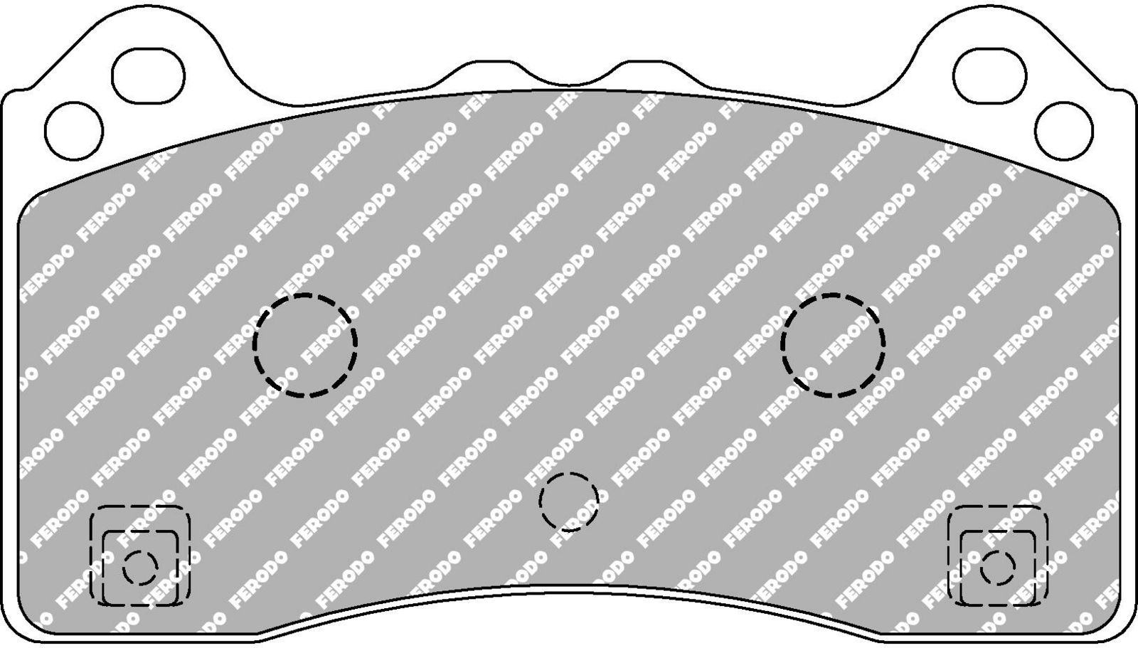 set placute frana,frana disc FERODO FCP4830H