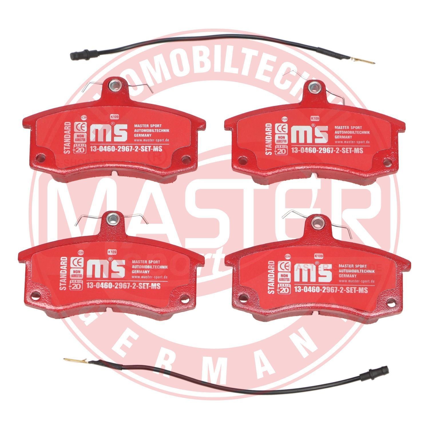 Zestaw klocków hamulcowych, hamulce tarczowe MASTER-SPORT GERMANY 13046029672-SET-MS