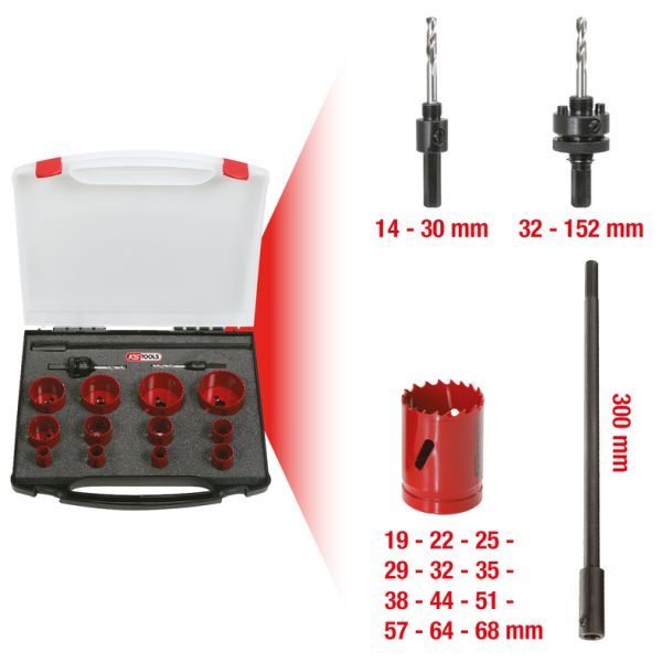 E-shop Sada vrtákov KS TOOLS 129.5580