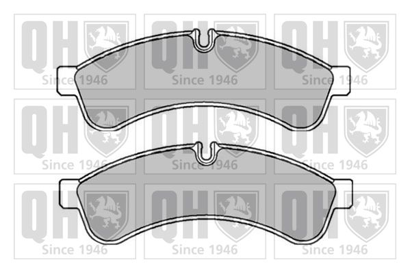 Zestaw klocków hamulcowych, hamulce tarczowe QUINTON HAZELL BP1673