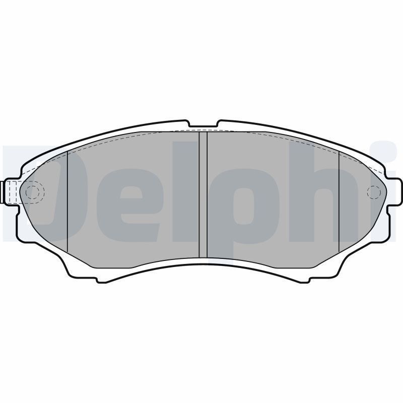 Sada brzdových platničiek kotúčovej brzdy DELPHI LP2036