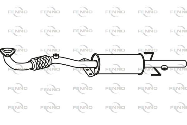 Filtr sadzy / filtr cząstek stałych, układ wydechowy FENNO 13335179