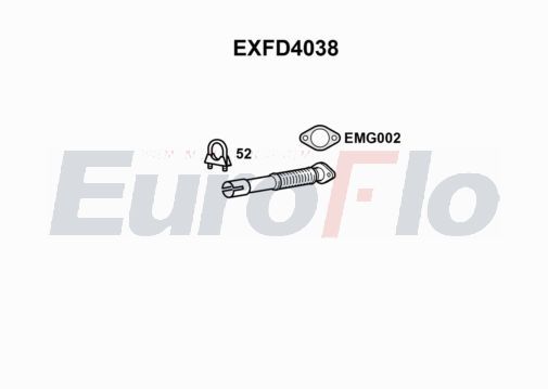 Zestaw tłumików, tłumik końcowy EUROFLO 1225479