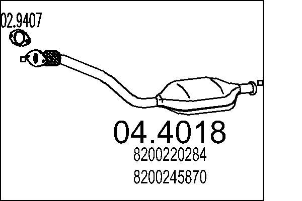 Katalizator MTS 04.4018