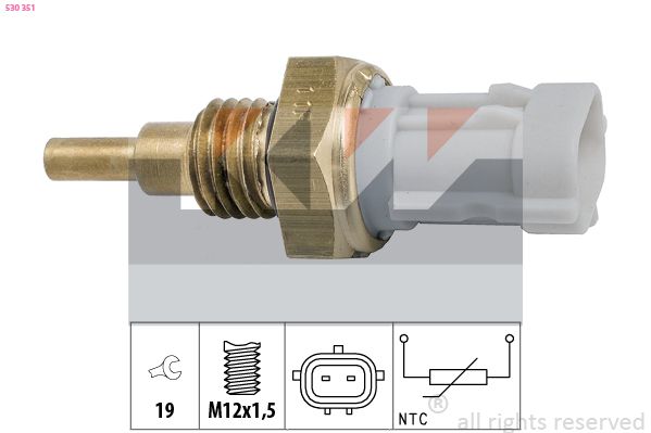 Czujnik, temperatura oleju KW 530 351