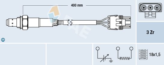 Sonda lambda FAE 77601