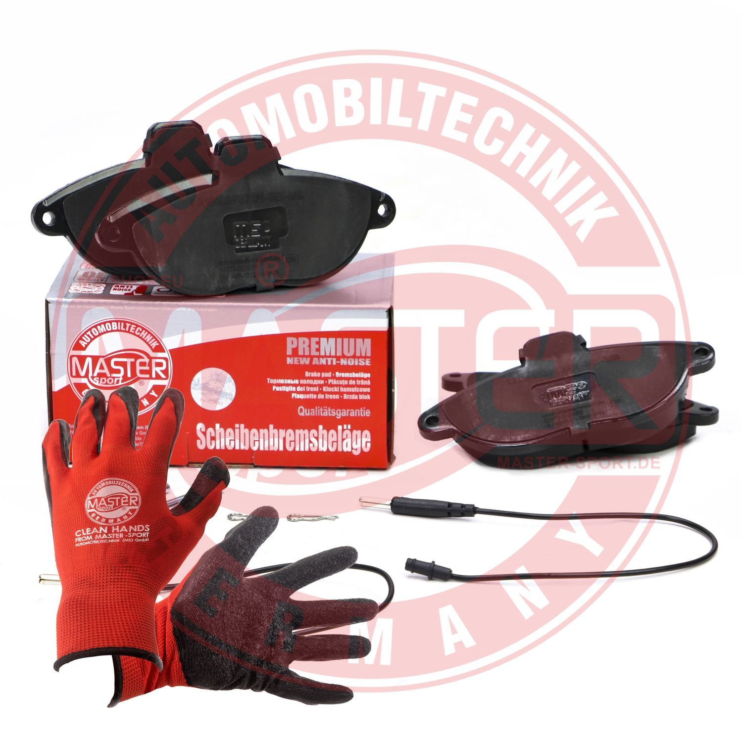 Zestaw klocków hamulcowych, hamulce tarczowe MASTER-SPORT GERMANY 13046039572N-SET-MSP