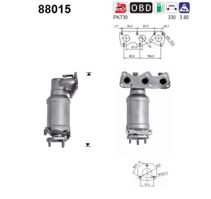Katalizator AS 03D253020HX