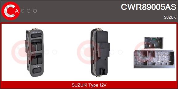 Spínač, zvedací zařízení oken CASCO CWR89005AS