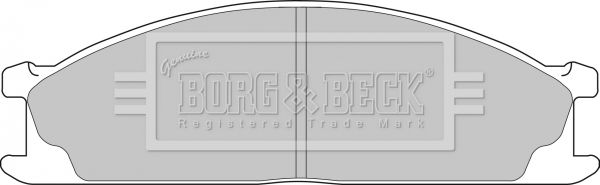 Zestaw klocków hamulcowych, hamulce tarczowe BORG & BECK BBP1486