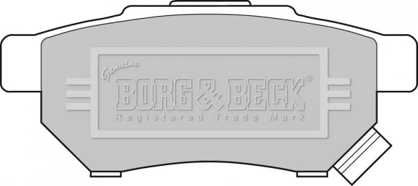 Zestaw klocków hamulcowych, hamulce tarczowe BORG & BECK BBP1526