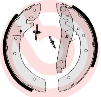 Zestaw szczęk hamulcowych BREMBO S 61 510