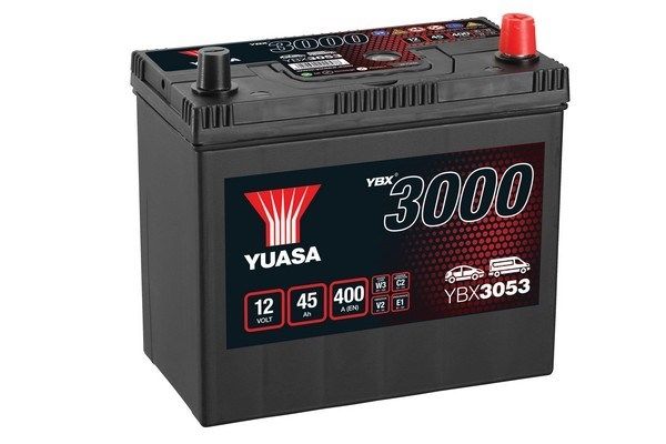Autobaterie Yuasa YBX3000 SMF 12V, 45Ah, 400A, YBX3053