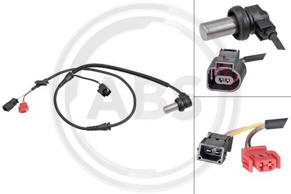 Czujnik, prędkość obrotowa koła A.B.S. 30122