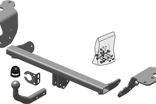 Zestaw zaczepu przyczepy BRINK 529800