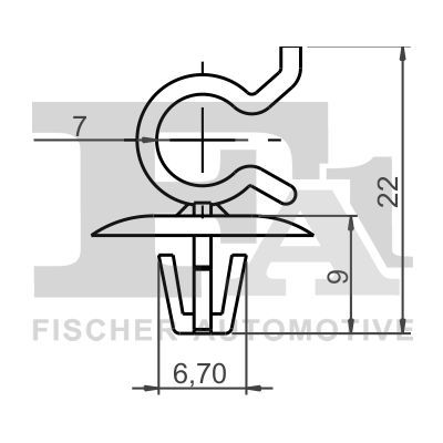 Clip, listwa ochronna FA1 21-40072.5