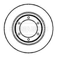 Tarcza hamulcowa BORG & BECK BBD4884