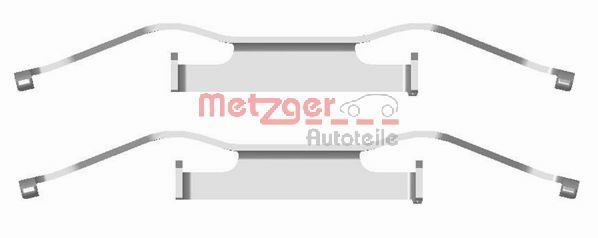 Set accesorii, placute frana METZGER 109-1680