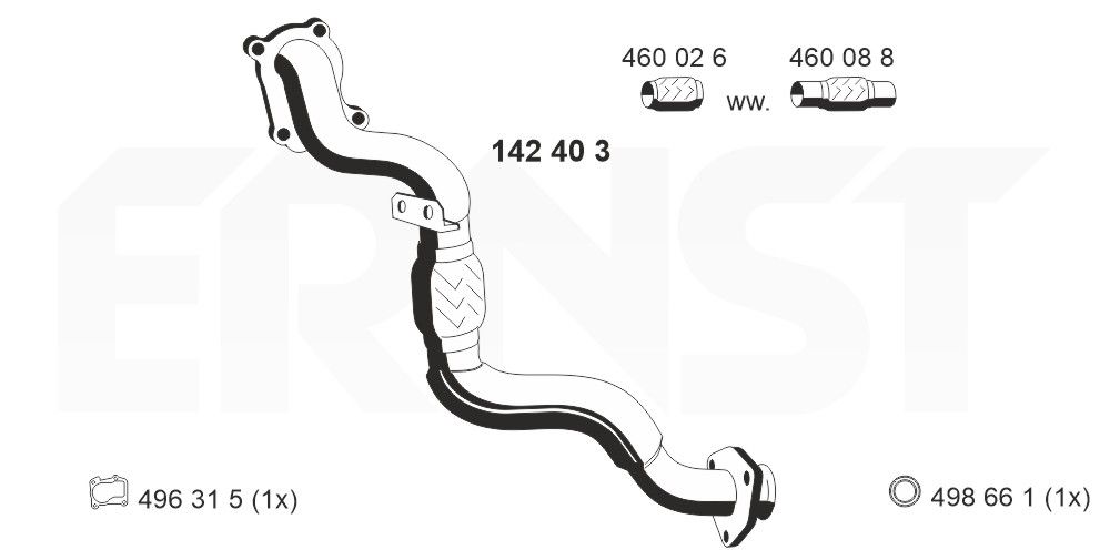 Racord evacuare ERNST 142403
