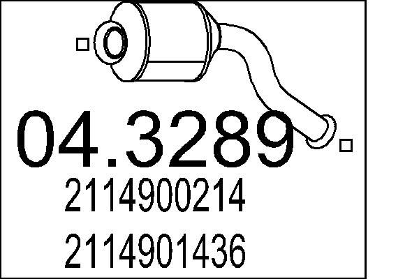 Katalizator MTS 2114900214
