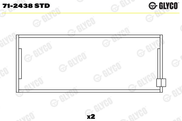 Cuzineti biela GLYCO 71-2438 STD