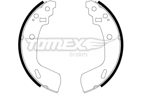 Levně Sada brzdových čelistí TOMEX Brakes 23-14