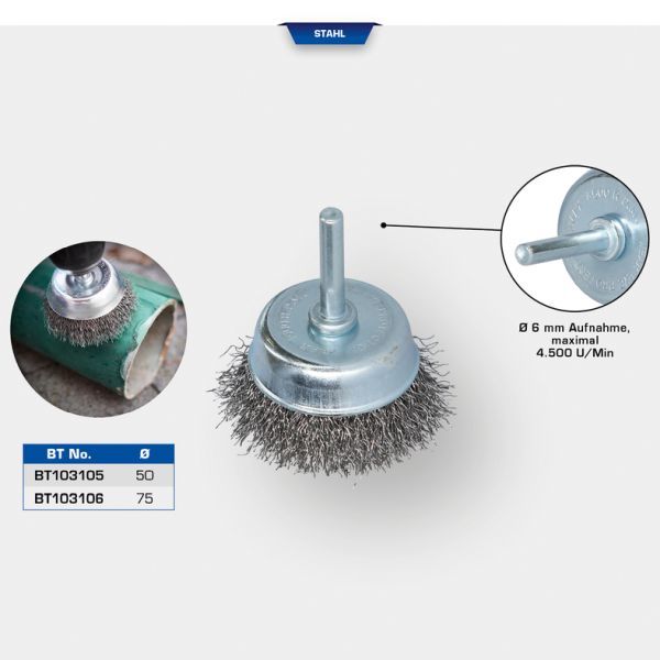 Perie cupa, flex KS TOOLS BT103105